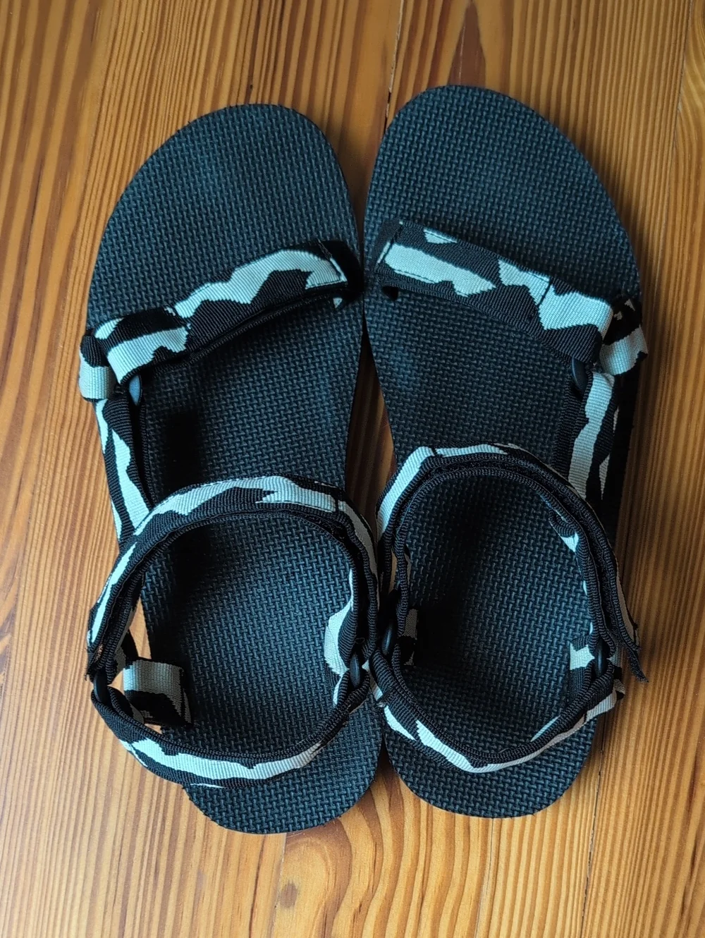 Teva Original Universal Black and White Strap Sport Sandals